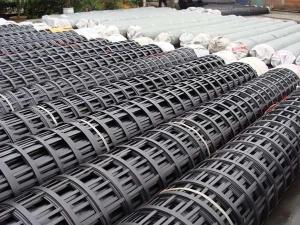Wholesale Welding Steel Plastic Composite Geotextile Geogrid Biaxial Integral Geogrid Products from china suppliers