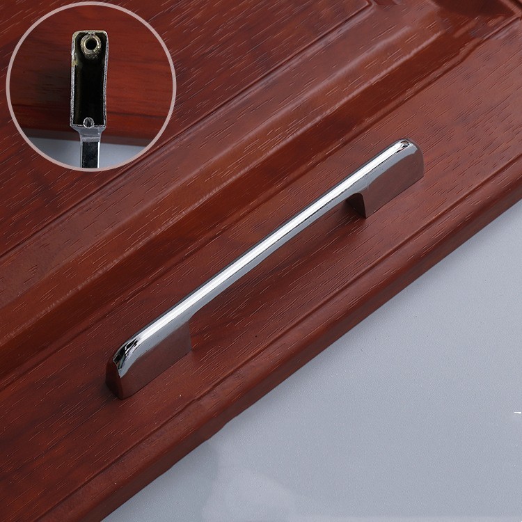 192mm Chrome Silver Zinc Alloy Handles Wardrobe Long For Badroom