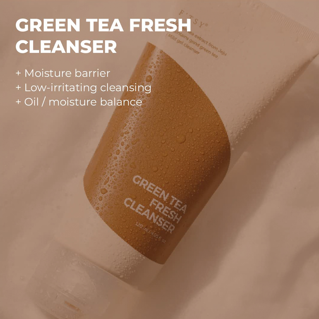 Green Tea Fresh Cleanser Gentle Moisturizing Anti-aging Gel Cleanser Face Wash for All Skin Care
