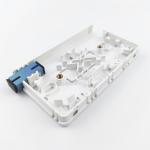 SC UPC Plastic Fiber Optic Faceplate Socket Panel for 2 Cores Indoor FTTH