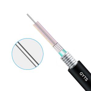 Wholesale Outdoor Underground Optical Fibre Cable Armoured GYTS Optical Power Ground Wire from china suppliers