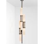 Minimalist Modern Copper Chandelier for Hotel Villa Bedroom Scandal Staggered