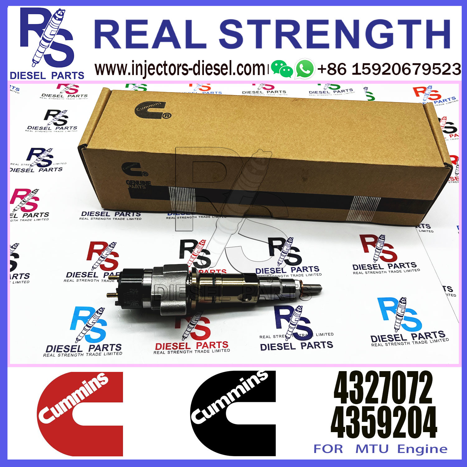 Diesel Engine Parts Fuel Injector 2897414 4921827 4327072 4928421 4954927