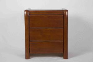 Wholesale Modern Small Bedside Table Solid Wood , 3 Drawer Bedside Table 19.7 KG Rubber Wood from china suppliers