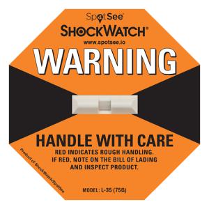 Wholesale ShockWatch Label,impact indicators label,5 clors,25G(Yellow),37G(Purple),50G(Red),75G(Orange),100G(Green). from china suppliers
