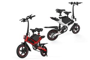 Wholesale Two Wheel Adult Folding Electric Bike 350W 25KM / H Economic For Travel from china suppliers