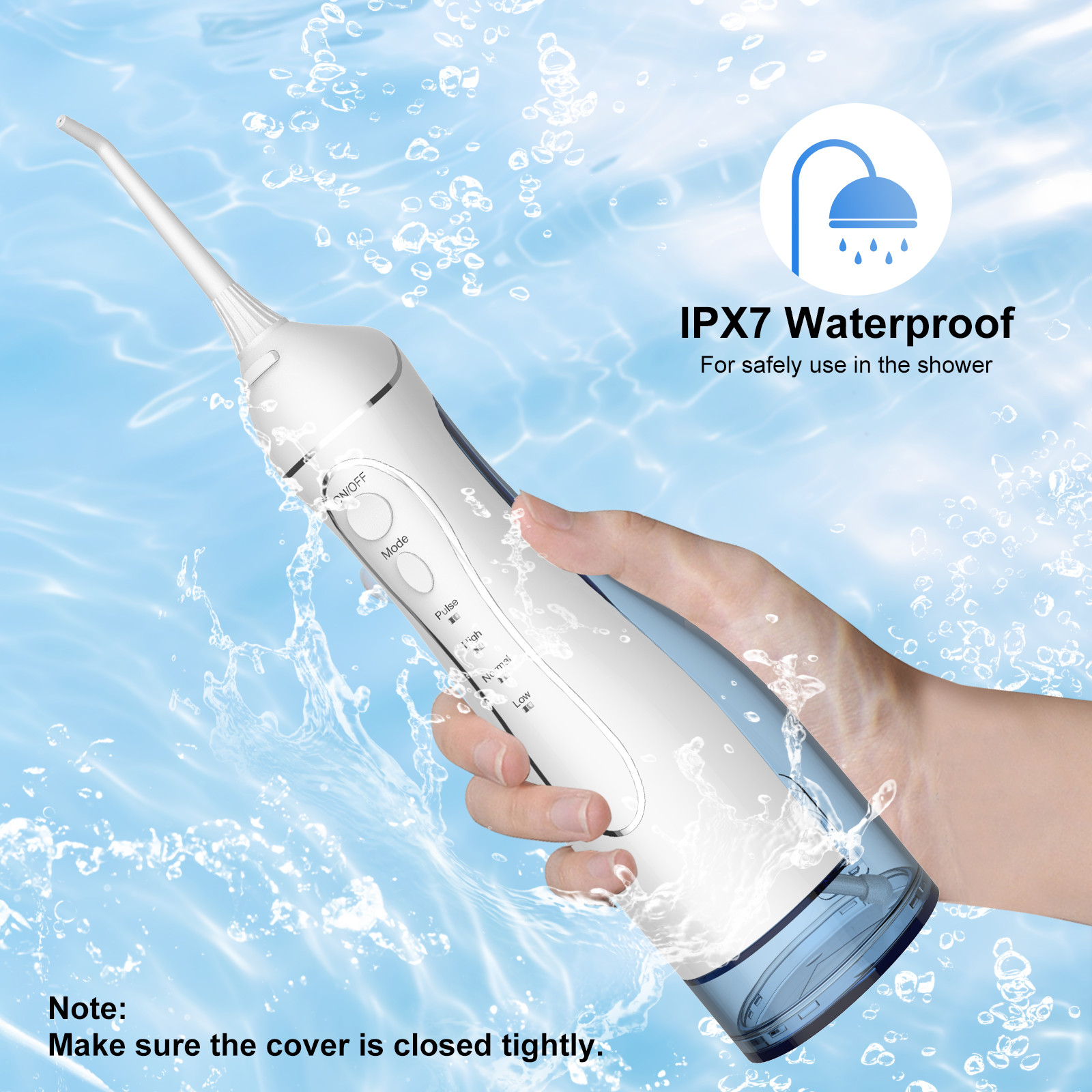 Plastic ABS DIY Electric Cordless Water Flosser IPX7 Waterproof for Teeth Cleaning