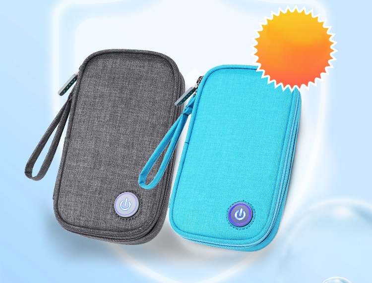 Sterilize 99.9% Solid UVC Light Portable Sanitizer Bag 19*4*11cm