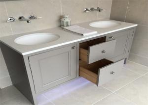 Wholesale Custom Bathroom Vanity Cabinets Paint Surface Granite Countertop Including Basin Faucet from china suppliers
