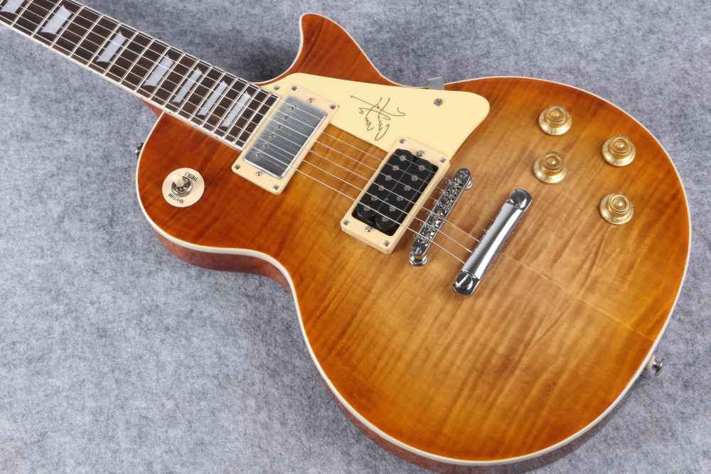 Jimmy Page Number Two VOS Electric Guitar, Standard LP guitar, Flamed Maple,guitarra,Musical Instruments,Free shipping