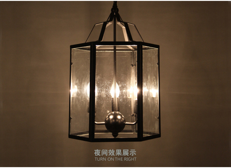 Vintage Led Candle Chandelier Black Candlesticks Bird Cages Living Rroom Loft Black Chandelier(WH-CI-125)