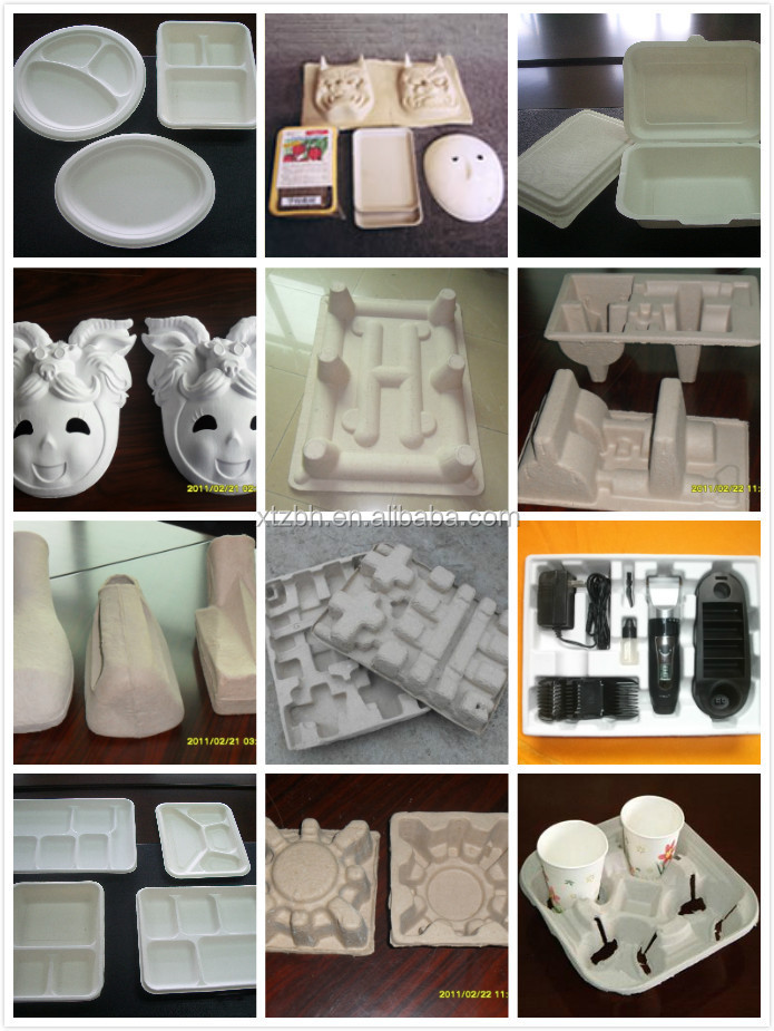 Clamshell Food Packing Container Making Machine 20t Paper Tray Forming