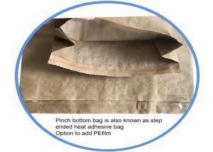 Wholesale Food Grade 25 Kg Multiwall Paper Bags For Packaging Bread Flour from china suppliers