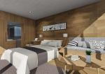 Deluxe Modern Prefab Houses , Anti Seismic Modern Prefab Tiny House For Tourist