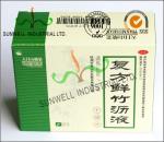 Recycled Medicine Packaging Box With Barcode White Color Glossy Finished
