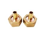 3/4" GHT Thread Brass Garden Hose Fittings With 9.5mm Barb
