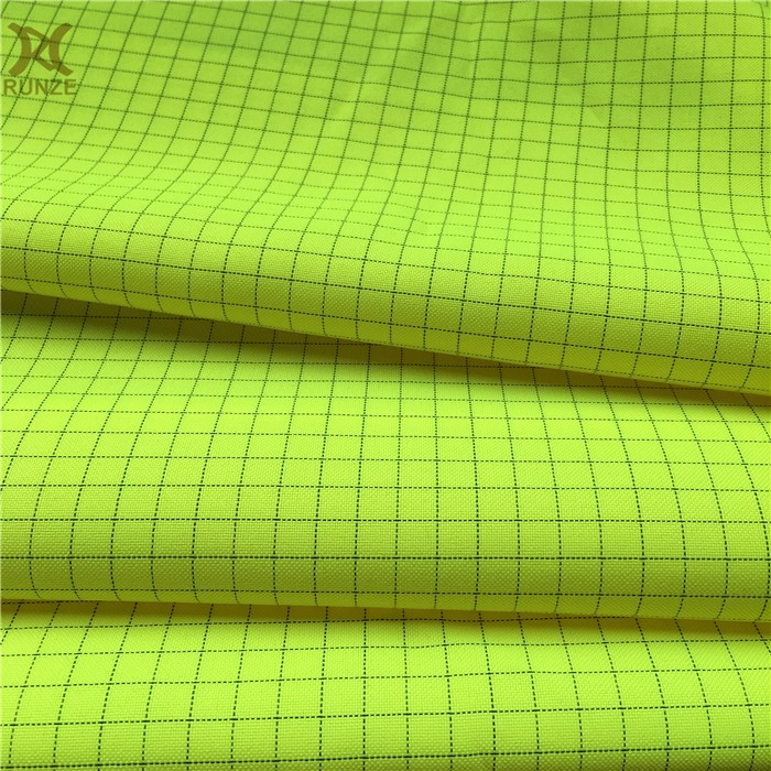 Cleanroom Clothing Fluorescent Fabric For Multifunctional ESD Lad Coat Cloth Polyester