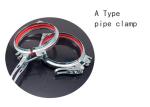600mm Zinc Plated Galvanized Pipe Clamp Carbon Steel Dust Extraction Fittings