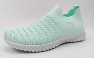 Wholesale Flip On Breathable Womens Sports Running Shoes Flexible Flyknited from china suppliers