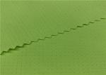 Comfortableful 100% P Breathable Outdoor Fabric , Green Water Resistant Fabric