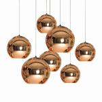 Silver gold copper Color Glass Globe Pendant Light for indoor home Kitchen