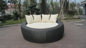 Wholesale Home / Office Leisure Outdoor Rattan Daybed With White Cushion from china suppliers
