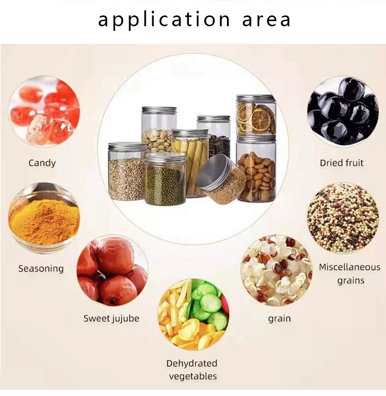 Food Grade Empty Cosmetic Body Scrub Facial Mask Container Pet Clear 30ml 500ml Plastic Jar With Lid