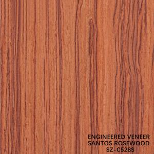 Wholesale Fancy Wood Veneer Santos Rosewood Man-Made Veneer Sheet 2050-3200mm For Musical Instrument China Factory from china suppliers