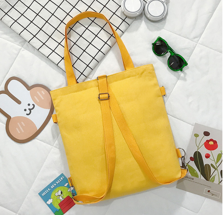 Fold Over Ladies Canvas Handbags Eco Canvas Bags