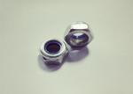 Carbon Steel Nylock Hex Nut , M8 Nylon Nut For High - Rise Steel Structure