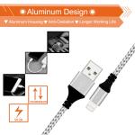 Fast Charging Braided USB Cable / Extra Long Nylon Braided Micro USB Cord