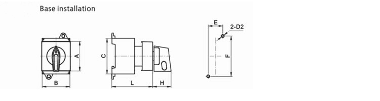 AC Pad Lock Door Safety Main Switch Installation 3 Phase LW30 63A Isolator Disconnect Cam Switch Product Rotary Switches