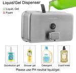 Metallic Anti Leak Commercial Kitchen Soap Dispenser Stainless Steel For Hotels