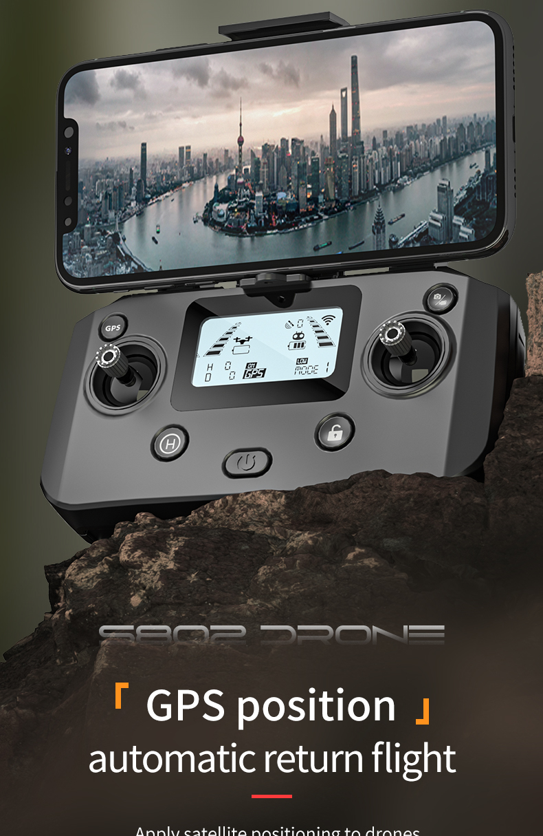 S808 Drone 360 Obstacle Avoidance Brushless Three-axis Eis Anti-shaking Ptz 8k Ultra-clear Aerial Photography Gps Rc Aircraft