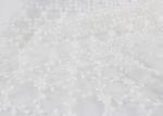 Stretch French Embroidery Lace Fabric , Tulle Lace Dress Net Fabric Scalloped