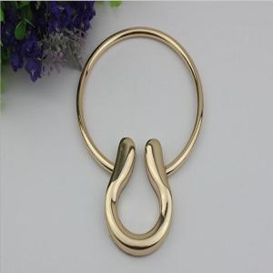 Wholesale Custom metal hardware accessories zinc alloy light gold purse leather low price handbag strap handle from china suppliers