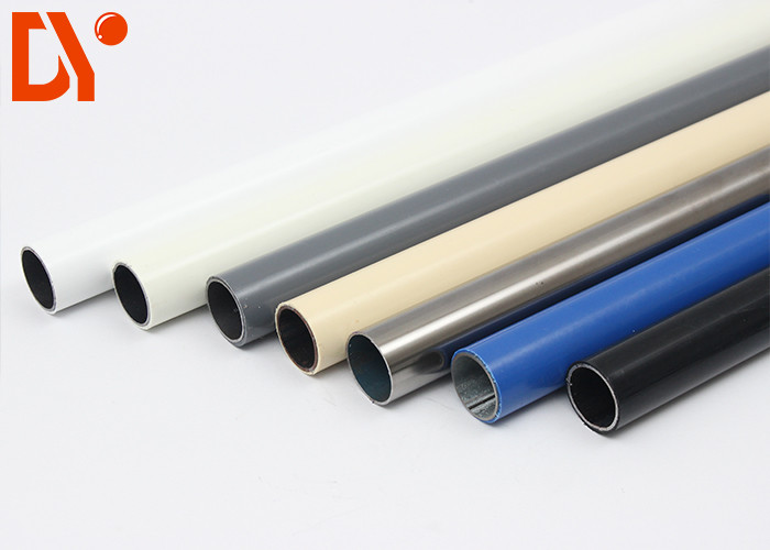 Cold Rolled Plastic Coated Steel Tube Diameter 28mm Custom Color For Workshop