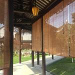 Woven Roman Bamboo Mat Rolling Curtain Easily Installed Shutter Outdoor 180