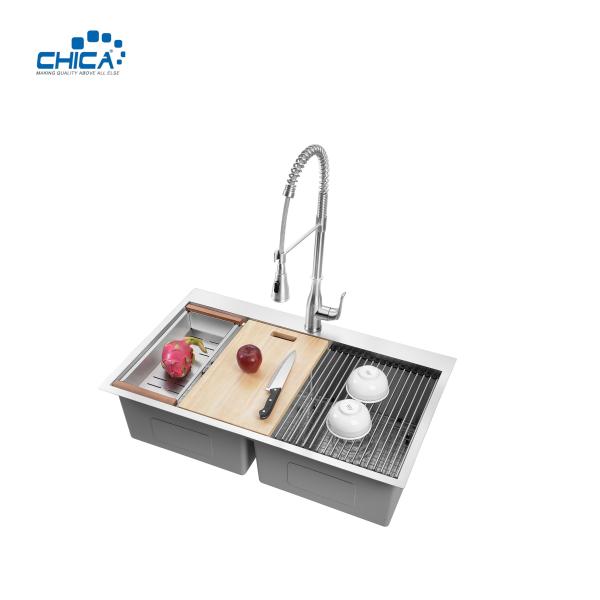Topmount Kitchen Sink Double Bowl Kitchen Sink Handmade Kitchen Sink Stainless