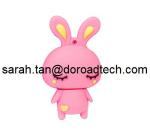 Cartoon Little Rabbit USB Pen Drive/Customized Cartoon PVC USB Disk
