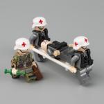 WW2 military British German soldier mini figure accessories helmet medical
