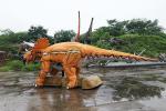 Interactive Electric Realistic Dinosaur Model For Theme Park / Shopping Mall