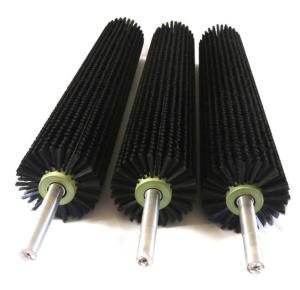 Wholesale ROSH Stainless Steel Shaft Nylon Bristle Cylindrical Roller Brush from china suppliers