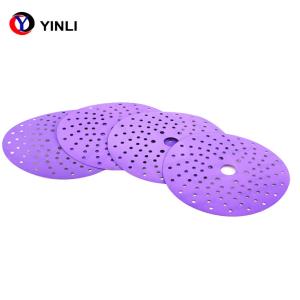 Wholesale Round PET Film Zirconia Sanding Disc 150mm Sanding Discs 240 Grit from china suppliers