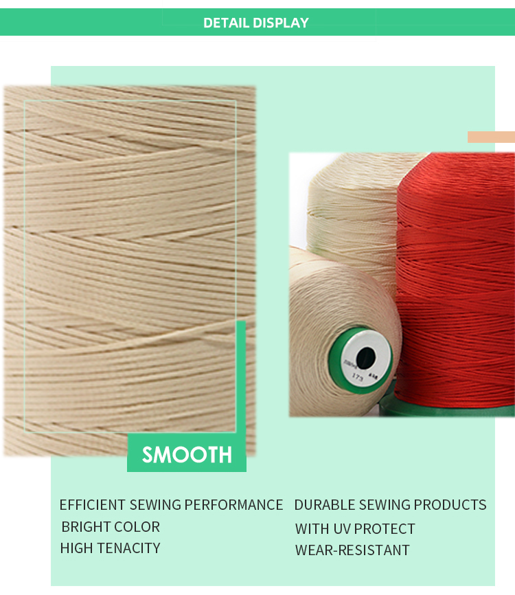 400g 16Plys 0.8mm 210D Polyester Braid Waxed Thread with 210D Yarn Count and 400g Weight