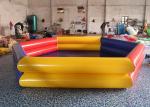Yellow / Red Portable Rectangular Large PVC Inflatable Water Pool For Outdoor /