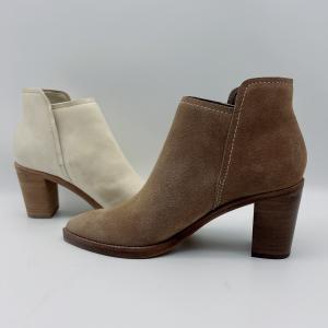 Wholesale Custom Womens Leather Dress Boots Bone Soft Nappa / Cow Suede Leather Upper from china suppliers