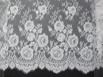 Square Nylon Eyelash Lace Trim / Dress Exquisite Lace For Decoration 150cm x