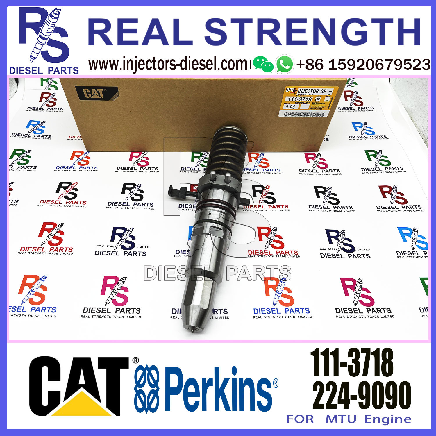 Common Rail Fuel Injector 111-3718 1113718 0R-8338 0R8338 For Caterpillar 111-3718