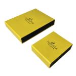OEM ODM Magnetic Closure Jewelry Box Bright Yellow Magnetic Ring Box